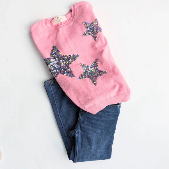 Girls’ H&M & Old Navy Sweater & Jeans Bundle - Picture 1 of 11